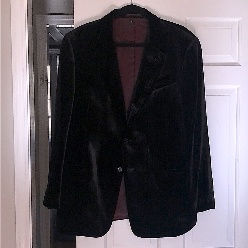 Armani Collezioni for Saks Velvet Black Blazer